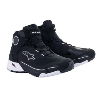 Motorrad Sportschuhe Alpinestars CR-X Drystar Black White