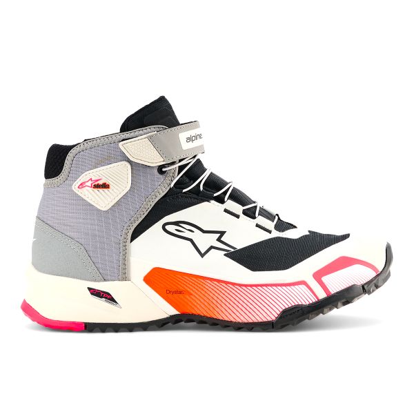 Alpinestars CR-X Women Drystar White Mid Gray Black Diva Pink