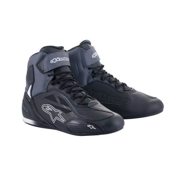 Motorrad Sportschuhe Alpinestars Faster 3 Drystar Black Dark Grey