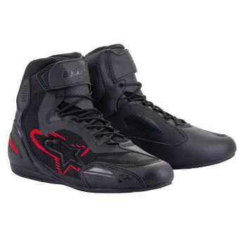 Motorrad Sportschuhe Alpinestars Faster 3 Rideknit Black Dark Grey Bright Red Motorrad Sportschuhe Alpinestars Faster 3 Rideknit Black Dark Grey Bright Red