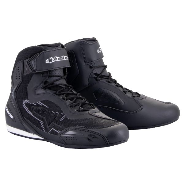Motorrad Sportschuhe Alpinestars Faster 3 Rideknit Black Dark Grey
