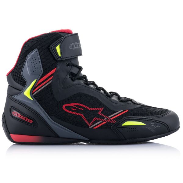 Alpinestars Faster 3 Rideknit Black Red Yellow Fluo