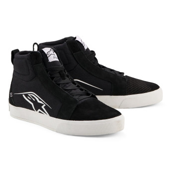 Motorrad Sportschuhe Alpinestars Ride-63 Canvas Black White Motorrad Sportschuhe Alpinestars Ride-63 Canvas Black White