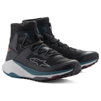 Motorrad Sportschuhe Alpinestars Speedforce XR Black Petrol Green Gray