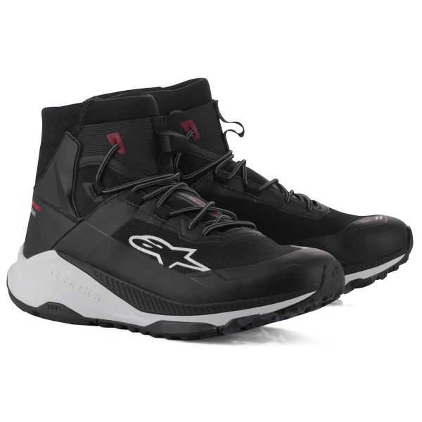 Motorrad Sportschuhe Alpinestars Speedforce XR Black White