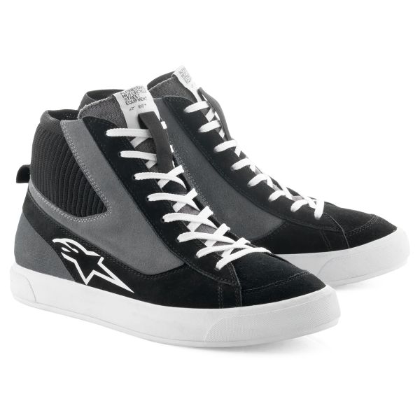 Motorrad Sportschuhe Alpinestars Stated Black Gray White Motorrad Sportschuhe Alpinestars Stated Black Gray White