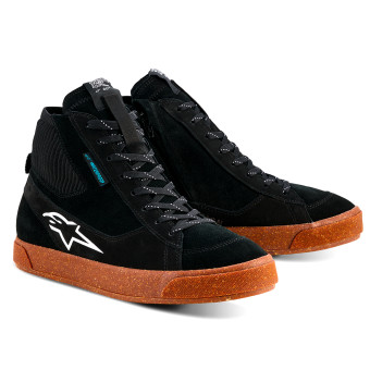 Motorrad Sportschuhe Alpinestars Stated Waterproof Black Gum White