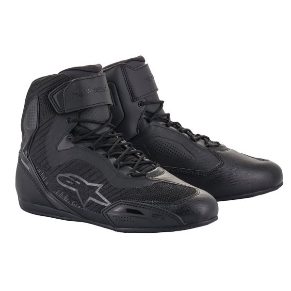 Motorrad Sportschuhe Alpinestars Stella Faster 3 Rideknit Black Anthracite