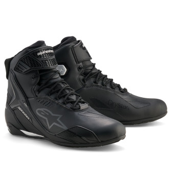 Motorrad Sportschuhe Alpinestars Stella Faster 4 Drystar Black Silver