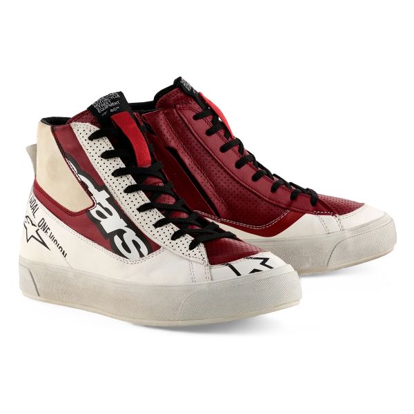 Motorrad Sportschuhe Alpinestars Stella Stated Flair White Rio Red