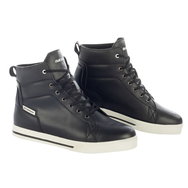 Motorrad Sportschuhe Bering Indy Black White