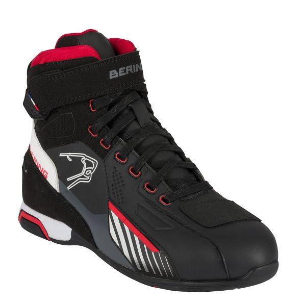 Motorrad Sportschuhe Bering Tiger Waterproof Black White Red Motorrad Sportschuhe Bering Tiger Waterproof Black White Red