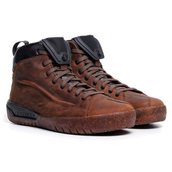 Motorrad Sportschuhe Dainese Metractive D-WP Brown Natural Rubber