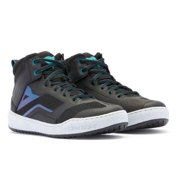 Motorrad Sportschuhe Dainese Suburb Air Woman Black White Harbor Blue