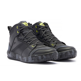 Motorrad Sportschuhe Dainese Suburb D-WP Black Camo Acid Yellow Motorrad Sportschuhe Dainese Suburb D-WP Black Camo Acid Yellow
