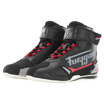 Motorrad Sportschuhe Furygan V5 D3O Black White Red