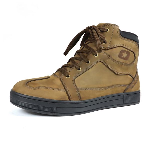 Motorrad Sportschuhe HARISSON Branco Brown Black Motorrad Sportschuhe HARISSON Branco Brown Black