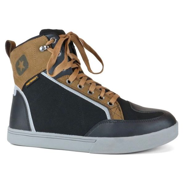 Motorrad Sportschuhe HARISSON West Black Beige