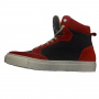 Motorrad Sportschuhe Helstons Kobe Armalith Leather Red Grey