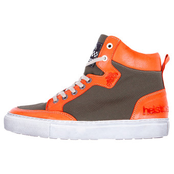 Motorrad Sportschuhe Helstons Maya Armalith Leather Kaki Orange Motorrad Sportschuhe Helstons Maya Armalith Leather Kaki Orange