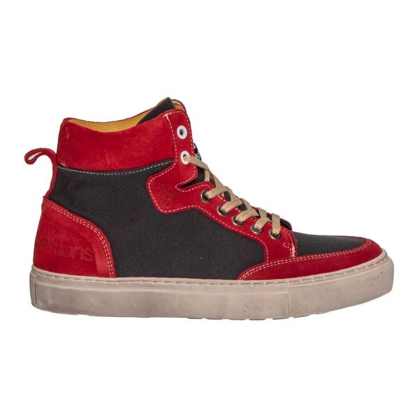 Motorrad Sportschuhe Helstons Maya Armalith Leather Red Grey Motorrad Sportschuhe Helstons Maya Armalith Leather Red Grey