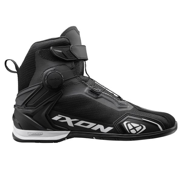 Motorrad Sportschuhe Ixon Bull 2 Air Black White
