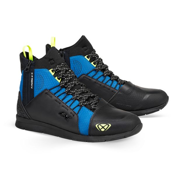 Motorrad Sportschuhe Ixon Freaky WP Black Blue Yellow