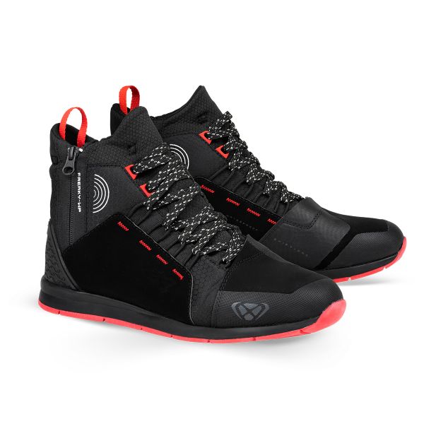 Motorrad Sportschuhe Ixon Freaky WP Black Red White