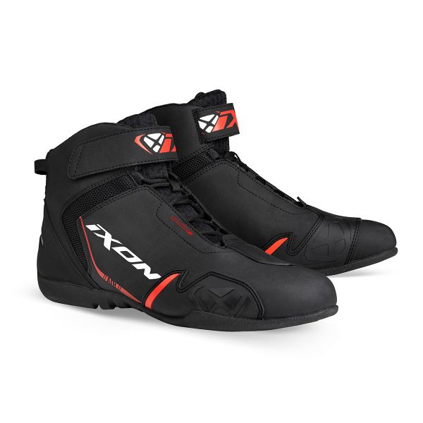 Motorrad Sportschuhe Ixon Gambler Black White Red