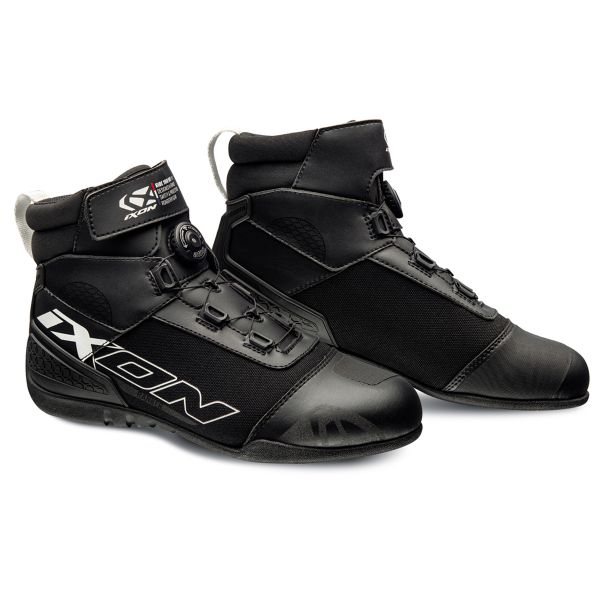 Motorrad Sportschuhe Ixon Ranker Black White