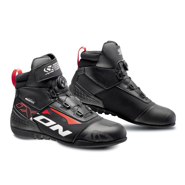 Motorrad Sportschuhe Ixon Ranker WP Black White Red Motorrad Sportschuhe Ixon Ranker WP Black White Red