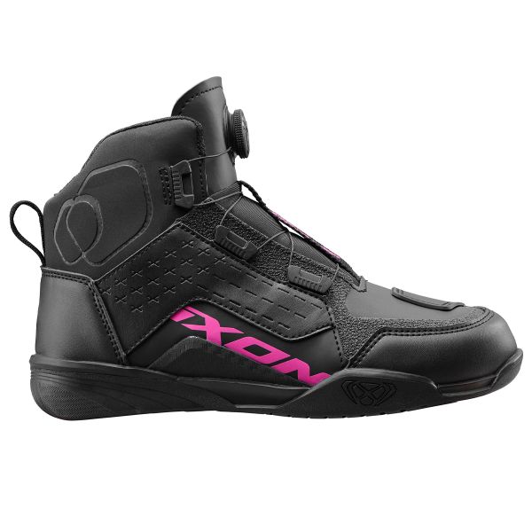 Motorrad Sportschuhe Ixon Vyper WP Lady Black Fuchsia