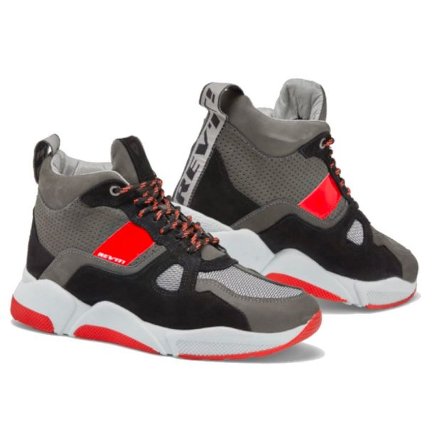 Motorrad Sportschuhe REV'IT Astro Black Neon Red Motorrad Sportschuhe REV'IT Astro Black Neon Red