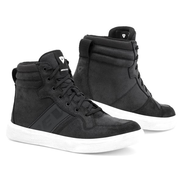 Motorrad Sportschuhe REV'IT Kick Black White