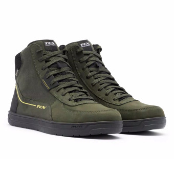 Motorrad Sportschuhe TCX Mood 2 Gore-Tex Green Black Yellow