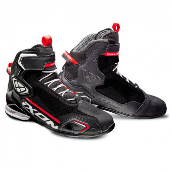 Motorrad Sportschuhe Ixon Bull Knit Black White Red