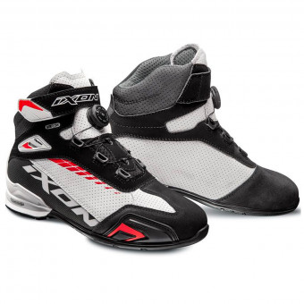 Motorrad Sportschuhe Ixon Bull Vented Black White Red