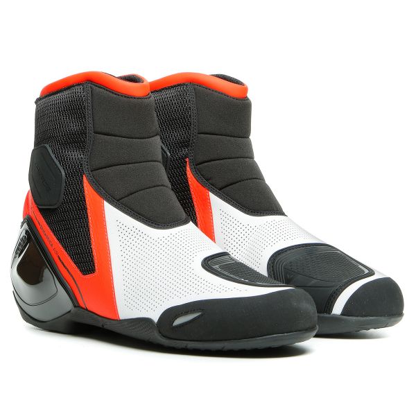 Motorrad Sportschuhe Dainese Dinamica Air Black Fluo Red White