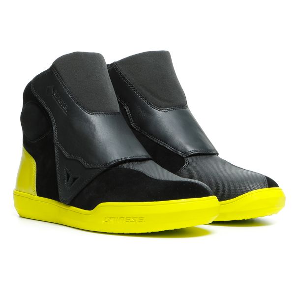 Motorrad Sportschuhe Dainese Dover Gore-Tex Black Fluo Yellow