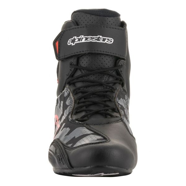 Alpinestars Faster 3 Black Gray Camo Red Fluo