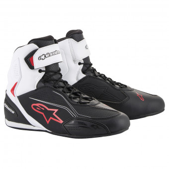 Motorrad Sportschuhe Alpinestars Faster 3 Black White Red Motorrad Sportschuhe Alpinestars Faster 3 Black White Red