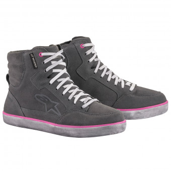 Motorrad Sportschuhe Alpinestars J-6 Waterproof Woman Light Gray Fuchsia Motorrad Sportschuhe Alpinestars J-6 Waterproof Woman Light Gray Fuchsia