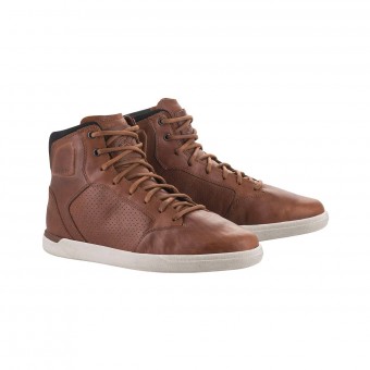 Motorrad Sportschuhe Alpinestars J-Cult Drystar Brown