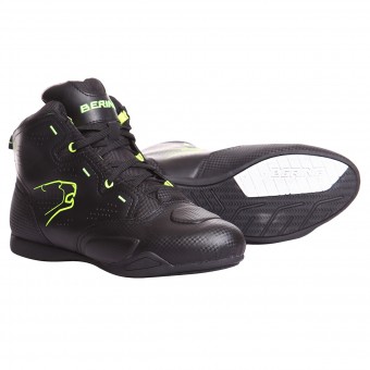 Motorrad Sportschuhe Bering Jasper Waterproof Black Fluo