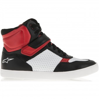 Motorrad Sportschuhe Alpinestars Lunar Black White Red