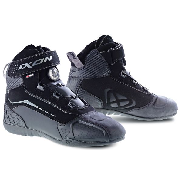Motorrad Sportschuhe Ixon Soldier Evo Black