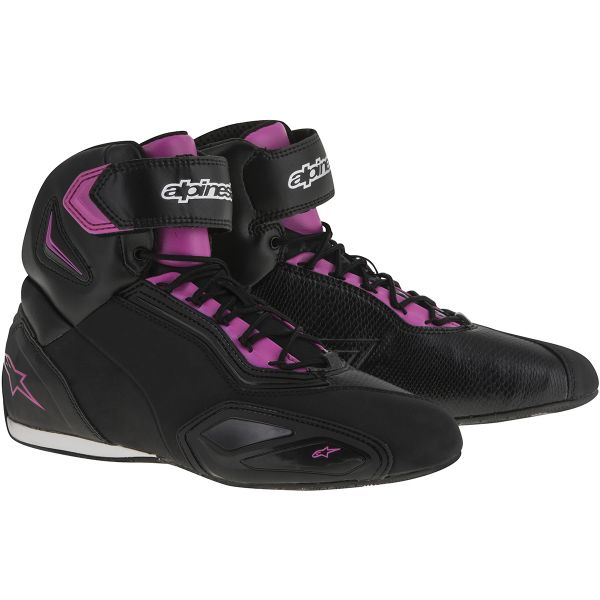 Motorrad Sportschuhe Alpinestars Stella Faster 2 Black Fuchsia