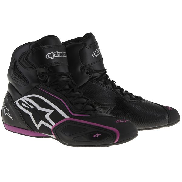 Motorrad Sportschuhe Alpinestars Stella Faster 2 Waterproof Black Fuschsia