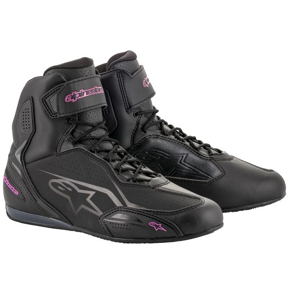 Motorrad Sportschuhe Alpinestars Stella Faster 3 Black Fuchsia