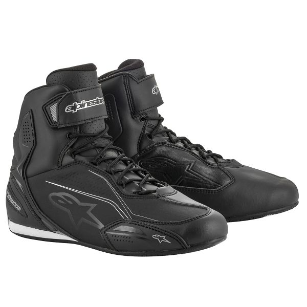 Motorrad Sportschuhe Alpinestars Stella Faster 3 Black Silver